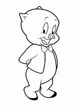 Porky Pig Coloring Pages Printable Color sketch template