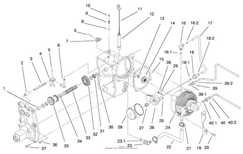 toro  xi garden tractor  sn   parts diagram  hydro trans axle