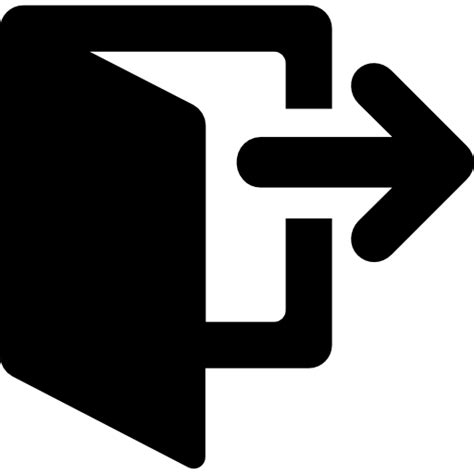 logout  symbol interface door arrow  arrow web icon