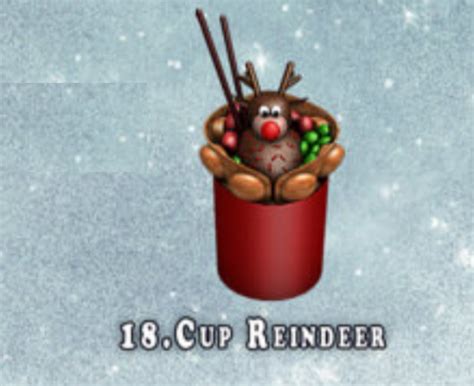 Second Life Marketplace 18 Sese Winter Ice Rink Cup Reindeer