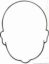 Face Outline Human Template Pages Coloring Printable Kids sketch template