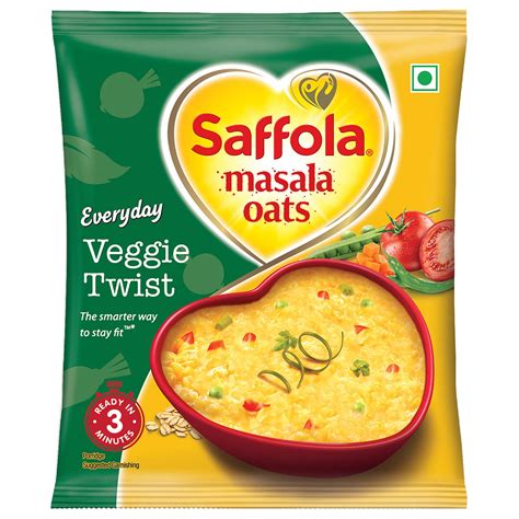 saffola masala oats veggie twist 38 g amazon pantry