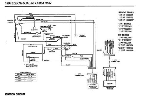 older simplicity tractor     wiring diagram   ignition