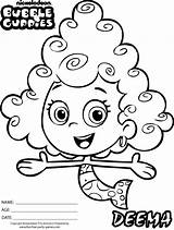 Coloring Bubble Guppies Pages Molly Deema Printable Kids Guppy Print Online Bubbles Mermaid Book Underwater Enjoy Color Gif Visit Printables sketch template