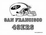 Coloring 49ers Francisco San Pages Football Nfl Sports Teams Colormegood sketch template