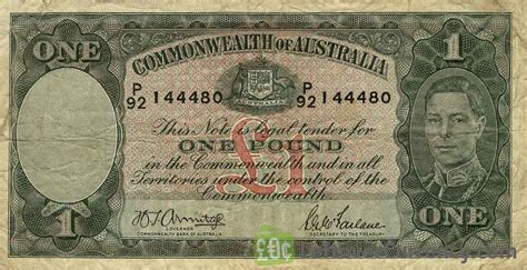 australian pound king george vi exchange   cash