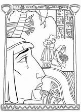Egypt Prince Coloring Pages River Crying Nile Pharaoh Sister Popular sketch template