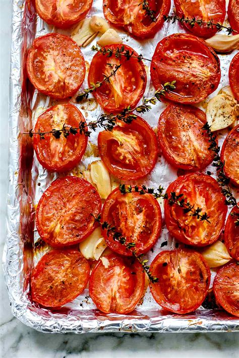 roasted tomatoes foodiecrushcom