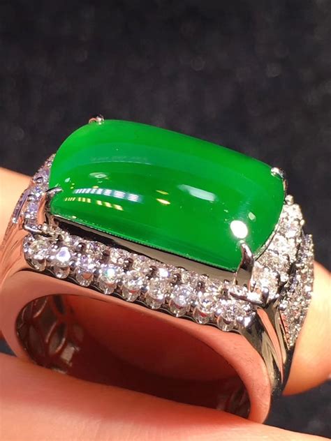 high  imperial jadeite jade luxury mens ring etsy