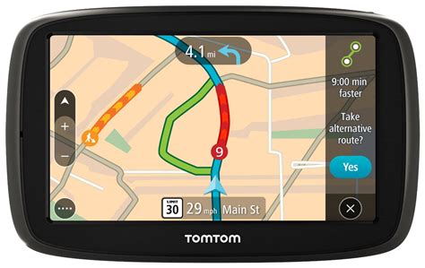 tomtom   portable vehicle gps system  alternate route guidance