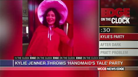 eotc kylie jenner throws a handmaid s tale themed party and melts