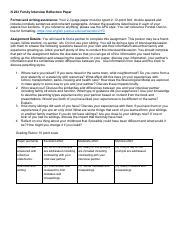 family interview reflection paperpdf   family interview