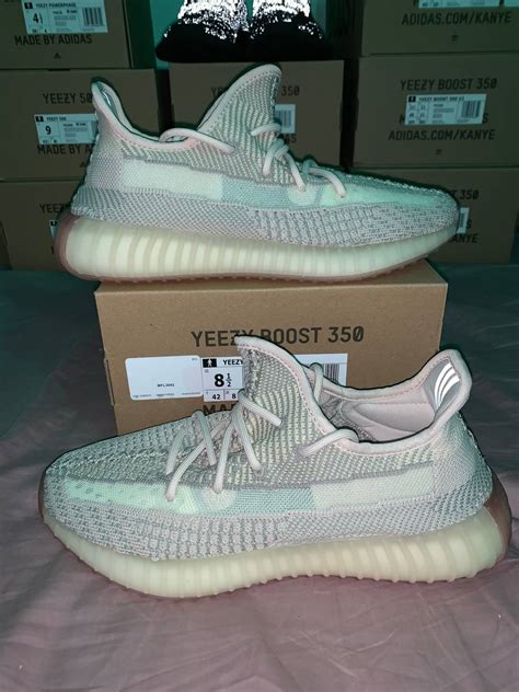 adidas yeezy boost   citrin  reflective grailed