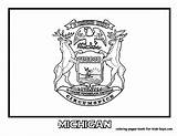 Michigan Flag State Coloring Clipart Pages Logo Oct Clipground States Flags Visit University Choose Board Popular sketch template