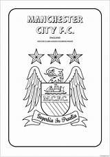 City Manchester Pages Coloring Logos Premier League Color Print sketch template