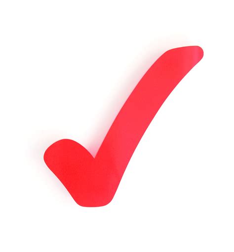 red checkmark clipart