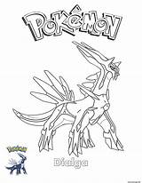 Dialga Palkia Colorier Kabutops sketch template