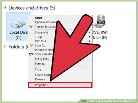 4 ways to find out the size of a hard drive wikihow