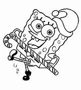 Christmas Coloring Spongebob Pages Cartoons Xmas Squarepants Printables Labels Disney sketch template