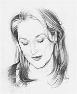 Streep Meryl sketch template