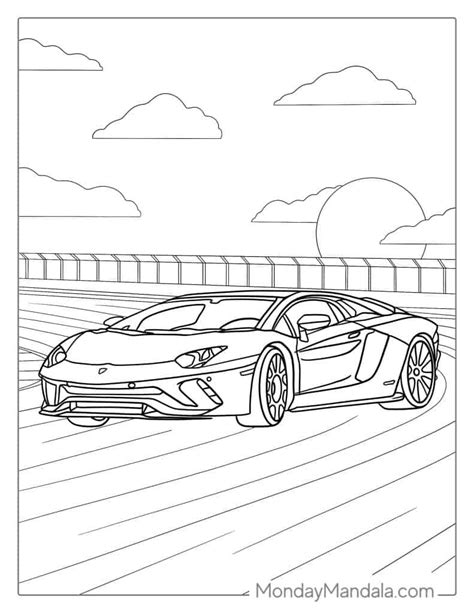 sprint car coloring pages