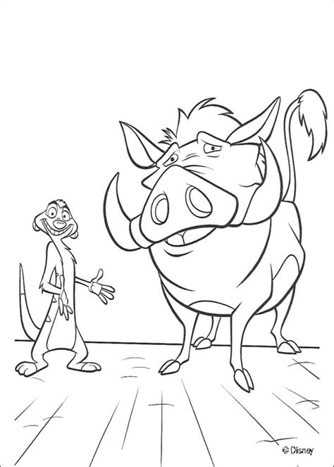timon  pumbaa coloring pages  getdrawings