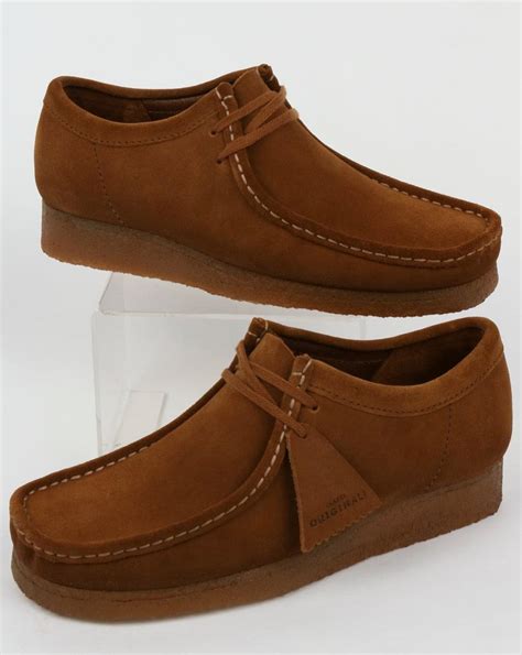 Clarks Originals Wallabee Shoes Cola Suede Brown Moccasin