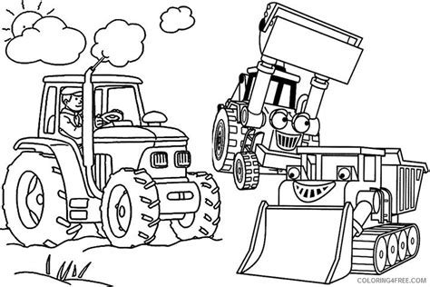 happy birthday tractor coloring pages