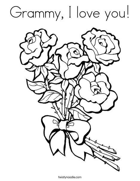 grammy  love  coloring page mothers day coloring pages mom