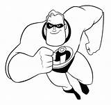 Coloring Incredibles Pages Getdrawings sketch template