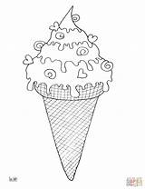 Coloring Ice Cream Cone Pages Drawing Printable Print Snow Color Template 332c Desserts Melting Getdrawings Lollipops Getcolorings Dot Copy Categories sketch template