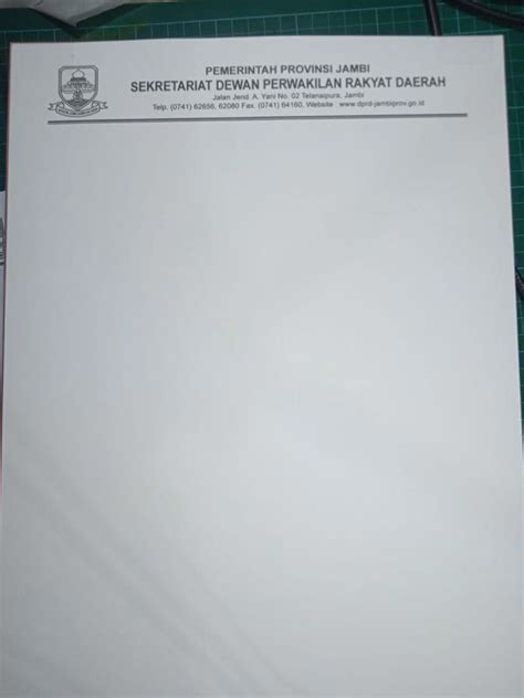 cetak kop surat sekretariat dprd provinsi jambi