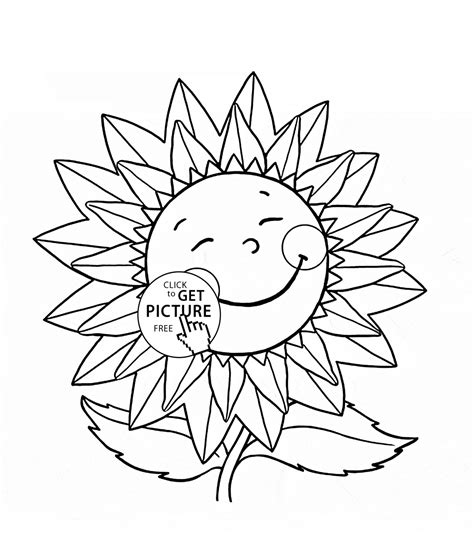sunflower coloring page  toddlers livelifesimply mari