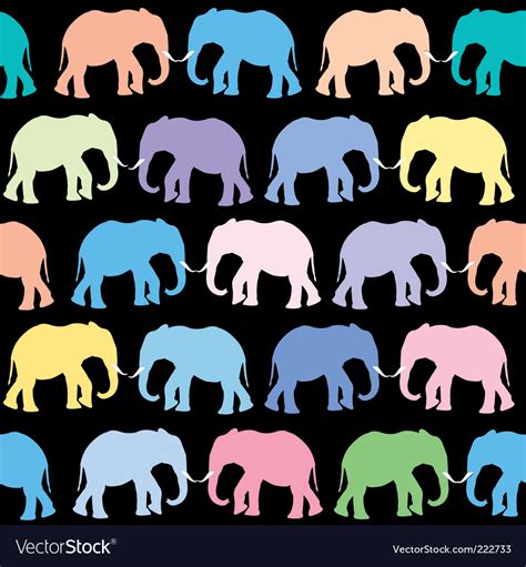 elephants pattern royalty  vector image vectorstock