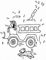 Dots Connect Alphabet Dot Firetruck Kids Fire Safety Worksheets Community Abc Truck Pages Fireman Helpers Coloring Printables Printable Activities Firefighter sketch template