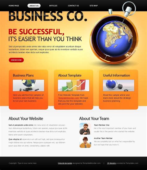 website template business company