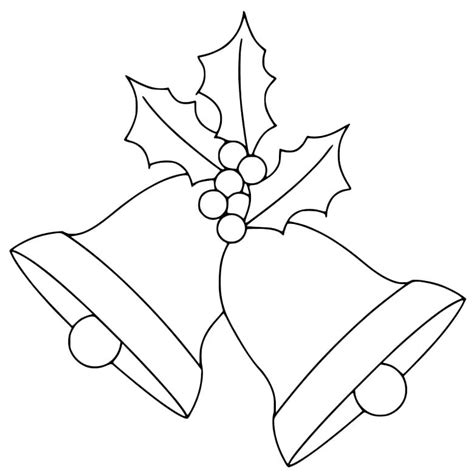 christmas bells  wreath coloring page  printable coloring