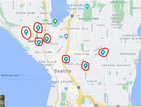 saved locations  sharing places  showings pins  map