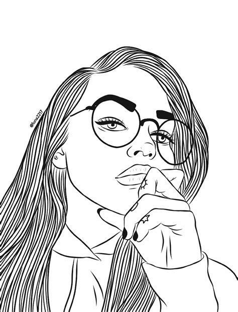teenage girl realistic pretty girl coloring pages