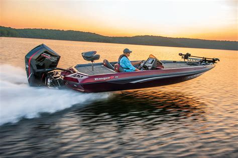 outboard bass boat  ranger boats open dual console sport fishing
