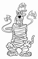Doo Scooby Daphne Colorare Mummified Colorings Escubidu Pressionar Recordar sketch template