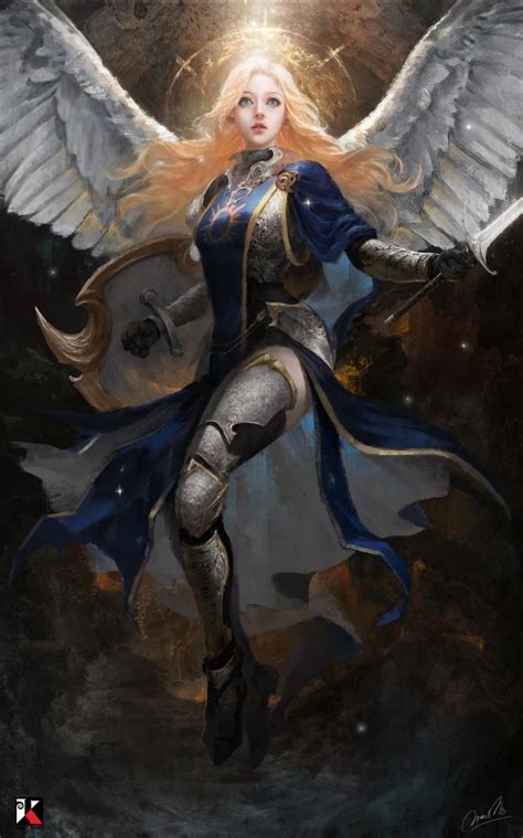 angel  benmoranartist  deviantart fantasy character design