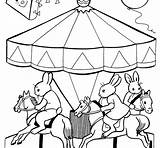 Coloring Merry Round Go Getcolorings Carousel Pages sketch template