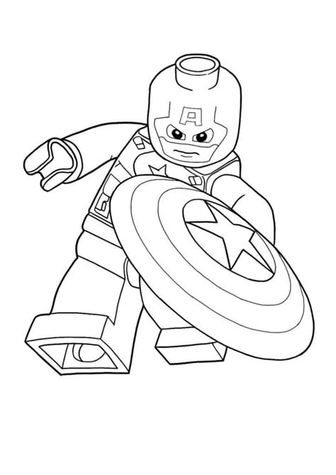 lego captain america coloring pages coloring home