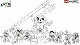 Ninjago Coloring Pages Lego Team sketch template