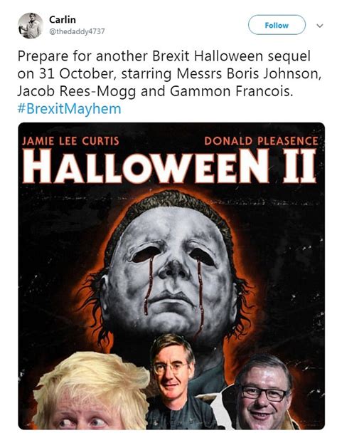 hilarious brexit memes flood  internet  britons mock  halloween deadline  sums