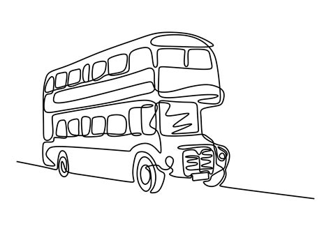 drawing  bus transportation double decker bus bus