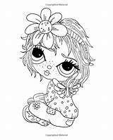 Coloring Pages Big Sunshine Eyed Book Lacy Fairies Adult Fairy Books Amazon Boo Adorable Volume Stamps Print sketch template