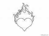 Heart Flames Drawing Easy Flame Draw Clip Simple Instructions Drawings Flaming Clipartix Clipart Library Paintingvalley sketch template