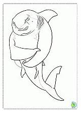 Coloring Shark Tale Dinokids Pages sketch template